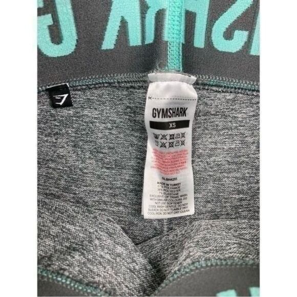 Gymshark flex shorts grey/Jade green - Picture 3 of 3
